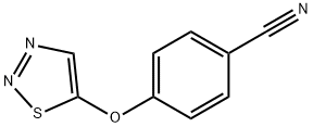 4-(1,2,3-THIADIAZOL-5-YLOXY)BENZENECARBONITRILE 结构式