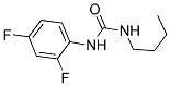 N-BUTYL-N'-(2,4-DIFLUOROPHENYL)-UREA 结构式