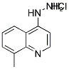 4-HYDRAZINO-8-METHYLQUINOLINE HYDROCHLORIDE 结构式