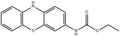 3-(乙氧羰基氨基)吩噻嗪 结构式