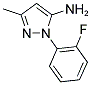 1-(2-FLUOROPHENYL)-3-METHYL-1H-PYRAZOL-5-AMINE 结构式