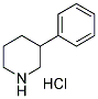 3-苯基哌啶盐酸盐 结构式