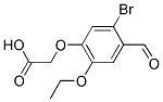 (5-Bromo-2-ethoxy-4-formylphenoxy)acetic acid 结构式