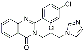 2-(2,4-Dichlorophenyl)-3-[3-(1H-imidazol-1-yl)propyl]quinazolin-4(3H)-one 结构式
