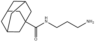 ADAMANTANE-1-CARBOXYLIC ACID (3-AMINO-PROPYL)-AMIDE 结构式