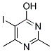 5-IODO-2,6-DIMETHYL-4-PYRIMIDINOL 结构式