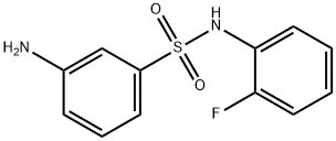 3-氨基-N-(2-氟苯基)苯-1-磺酰胺 结构式