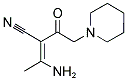 3-AMINO-2-(2-PIPERIDIN-1-YL-ACETYL)-BUT-2-ENENITRILE 结构式