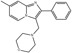 7-METHYL-3-(MORPHOLINOMETHYL)-2-PHENYLIMIDAZO[1,2-A]PYRIDINE 结构式