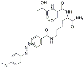 LAC-SER-LYS(DABCYL)-NH2 结构式