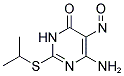 6-AMINO-2-(ISOPROPYLSULFANYL)-5-NITROSOPYRIMIDIN-4(3H)-ONE 结构式