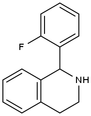1-(2-氟苯基)-1,2,3,4-四氢异喹啉 结构式