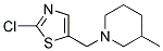 1-[(2-CHLORO-1,3-THIAZOL-5-YL)METHYL]-3-METHYLPIPERIDINE 结构式
