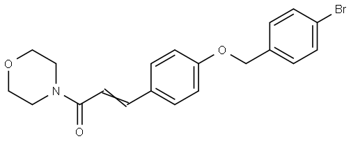 (E)-3-(4-[(4-Bromobenzyl)oxy]phenyl)-1-morpholino-2-propen-1-one 结构式