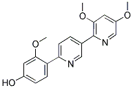 2-(2'-Methoxy-4'-hydroxy) phenyl-5-(3',5'-dimethoxy) pyridylpyridine 结构式