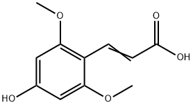 2,6-DIMETHOXY-4-HYDROXYCINNAMIC ACID 结构式
