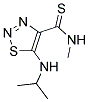 5-(ISOPROPYLAMINO)-N-METHYL-1,2,3-THIADIAZOLE-4-CARBOTHIOAMIDE 结构式