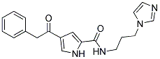 N-[3-(1H-IMIDAZOL-1-YL)PROPYL]-4-(2-PHENYLACETYL)-1H-PYRROLE-2-CARBOXAMIDE 结构式