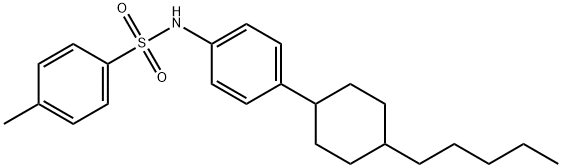 4-METHYL-N-[4-(4-PENTYLCYCLOHEXYL)PHENYL]BENZENESULFONAMIDE 结构式