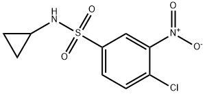 ((4-CHLORO-3-NITROPHENYL)SULFONYL)CYCLOPROPYLAMINE 结构式