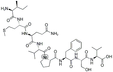 ILE-MET-GLN-VAL-PRO-PHE-SER-VAL 结构式