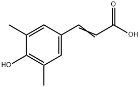 3-(4-羟基-3,5-二甲基苯基)-2-丙烯酸 结构式