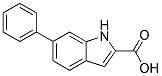 6-PHENYL-1H-INDOLE-2-CARBOXYLIC ACID 结构式