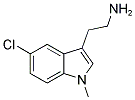 2-(5-CHLORO-1-METHYL-1H-INDOL-3-YL)-ETHYLAMINE 结构式