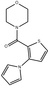 MORPHOLINO[3-(1H-PYRROL-1-YL)-2-THIENYL]METHANONE 结构式