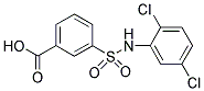 3-(2,5-DICHLORO-PHENYLSULFAMOYL)-BENZOIC ACID 结构式