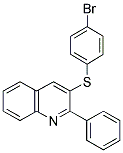 3-[(4-BROMOPHENYL)SULFANYL]-2-PHENYLQUINOLINE 结构式