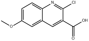 2-氯-6-甲氧基喹啉-3-羧酸 结构式