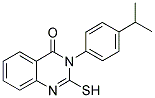 3-(4-ISOPROPYL-PHENYL)-2-MERCAPTO-3H-QUINAZOLIN-4-ONE 结构式