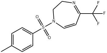 1-[(4-METHYLPHENYL)SULFONYL]-5-(TRIFLUOROMETHYL)-2,3-DIHYDRO-1H-1,4-DIAZEPINE 结构式