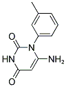 6-AMINO-1-(3-METHYLPHENYL)PYRIMIDINE-2,4(1H,3H)-DIONE 结构式