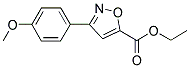 ETHYL 3-(4-METHOXYPHENYL)ISOXAZOLE-5-CARBOXYLATE 结构式