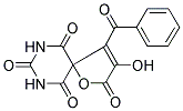 4-Benzoyl-3-hydroxy-1-oxa-7,9-diazaspiro[4.5]dec-3-ene-2,6,8,10-tetrone 结构式