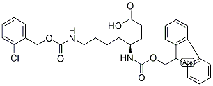 4-FMOC-(S)-AMINO-8-(2'-CHLOROBENZOXY)CARBONYLAMINO OCTANOIC ACID 结构式