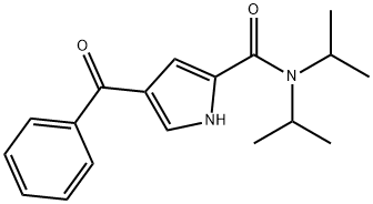 4-Benzoyl-N,N-diisopropyl-1H-pyrrole-2-carboxamide 结构式