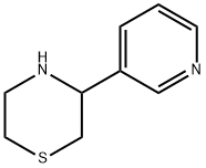 3-(吡啶-3-基)硫代吗啉 结构式