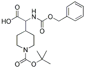 N-A-CBZ-(4-N-BOC-PIPERIDINYL) GLYCINE 结构式