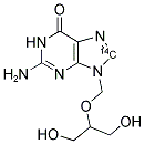 GANCICLOVIR, [8-14C]- 结构式