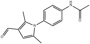 N-[4-(3-甲酰基-2,5-二甲基-1H-吡咯-1-基)苯基]乙酰胺 结构式