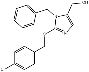 (1-BENZYL-2-[(4-CHLOROBENZYL)SULFANYL]-1H-IMIDAZOL-5-YL)METHANOL 结构式