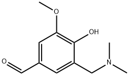 3-((二甲氨基)甲基)-4-羟基-5-甲氧基苯甲醛 结构式