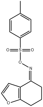 4-(([(4-METHYLPHENYL)SULFONYL]OXY)IMINO)-6,7-DIHYDRO-1-BENZOFURAN 结构式