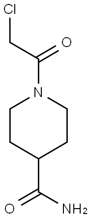 1-(2-CHLORO-ACETYL)-PIPERIDINE-4-CARBOXYLIC ACID AMIDE 结构式