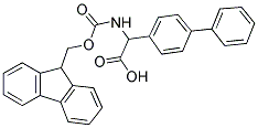 BIPHENYL-4-YL-[(9H-FLUOREN-9-YLMETHOXYCARBONYLAMINO)]-ACETIC ACID 结构式