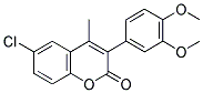 6-CHLORO-3(3',4'-DIMETHOXYPHENYL)-4-METHYLCOUMARIN 结构式