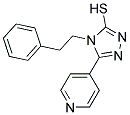 4-PHENETHYL-5-PYRIDIN-4-YL-4H-[1,2,4]TRIAZOLE-3-THIOL 结构式